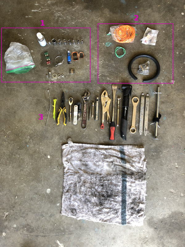 Tool tube contents